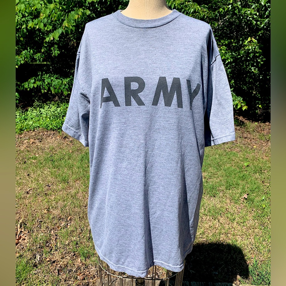 Vintage Short Sleeve Army Shirt with Reflective Decals
